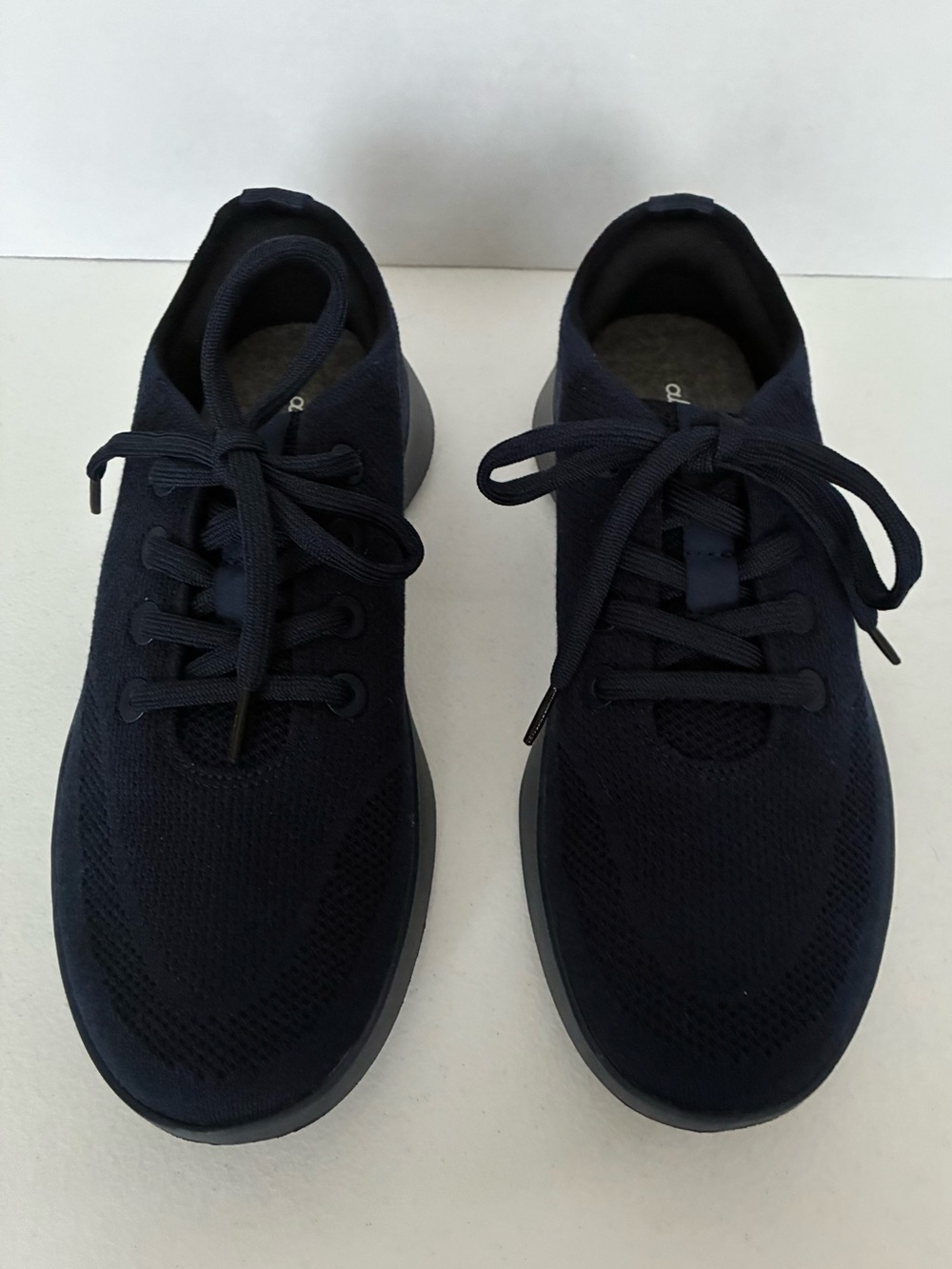 NEW All birds Tree Runner Go Navy Knit Lace-Up Sneakers Size 9.5 Without Box